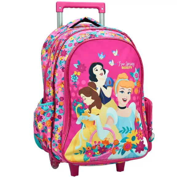 Disney Hercegnők Spring gurulós iskolatáska, táska 46 cm Disney Hercegnők Spring gurulós iskolatáska, táska 46 cm