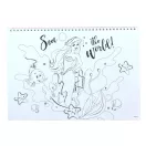 Disney Hercegnők Your World A/4 spirál vázlatfüzet 40 lapos matricával
