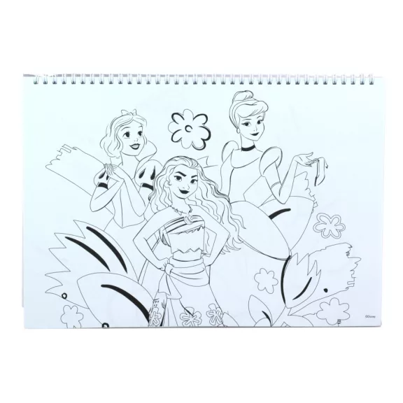 Disney Hercegnők Your World A/4 spirál vázlatfüzet 40 lapos matricával