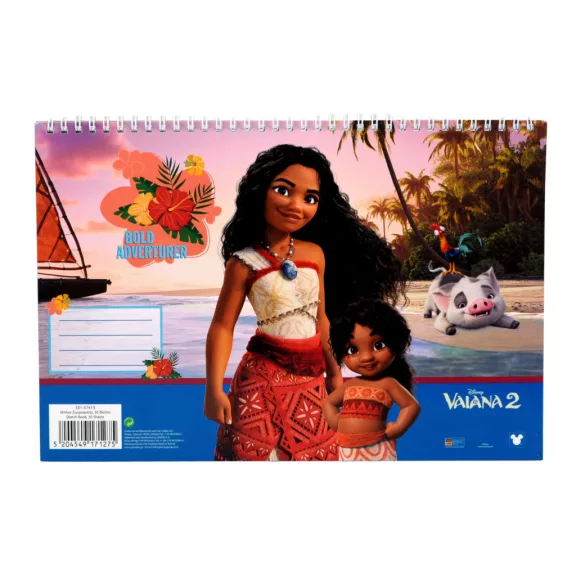Disney Vaiana Big Sis A/4 spirál vázlatfüzet, 30 lapos Disney Vaiana Big Sis A/4 spirál vázlatfüzet, 30 lapos