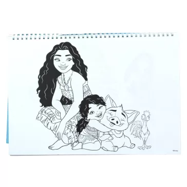   Disney Vaiana Together Again A/4 spirál vázlatfüzet 40 lapos matricával