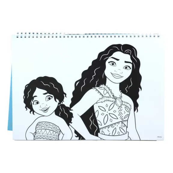 Disney Vaiana Together Again A/4 spirál vázlatfüzet 40 lapos matricával