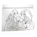 Disney Hercegnők Life A/4 spirál vázlatfüzet 40 lapos matricával