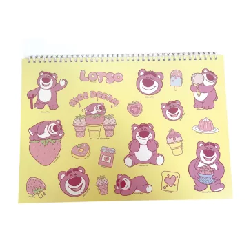   Disney Játékháború Lotso A/4 spirál vázlatfüzet 40 lapos matricával