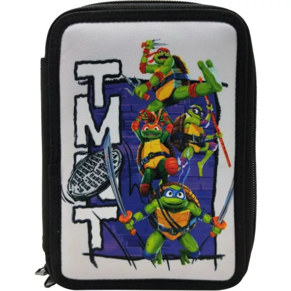 Tini Nindzsa Teknőcök TMNT tolltartó töltött 2 emeletes Tini Nindzsa Teknőcök TMNT tolltartó töltött 2 emeletes