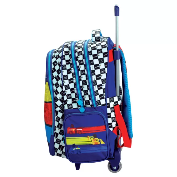 Mancs Őrjárat Racing gurulós iskolatáska, táska 46 cm