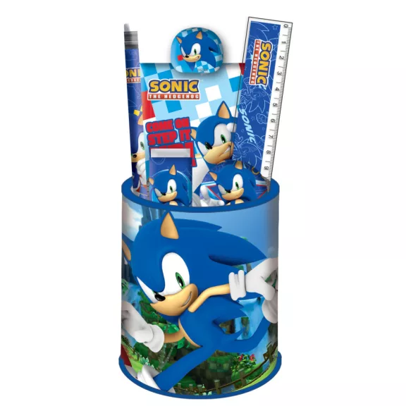 Sonic a sündisznó Rush írószer szett 7 db-os Sonic a sündisznó Rush írószer szett 7 db-os