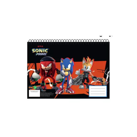 Sonic a sündisznó Get Me A/4 spirál vázlatfüzet, 30 lapos Sonic a sündisznó Get Me A/4 spirál vázlatfüzet, 30 lapos