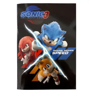 Sonic a sündisznó Hype Man B/5 vonalas füzet 40 lapos