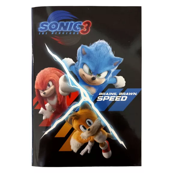 Sonic a sündisznó Hype Man B/5 vonalas füzet 40 lapos Sonic a sündisznó Hype Man B/5 vonalas füzet 40 lapos