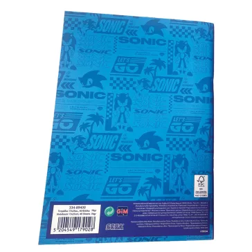 Sonic a sündisznó Speedy B/5 vonalas füzet 40 lapos