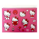 Hello Kitty Sweetheart A/4 spirál vázlatfüzet 40 lapos matricával Hello Kitty Sweetheart A/4 spirál vázlatfüzet 40 lapos matricával