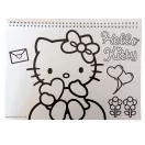 Hello Kitty Sweetheart A/4 spirál vázlatfüzet 40 lapos matricával Hello Kitty Sweetheart A/4 spirál vázlatfüzet 40 lapos matricával