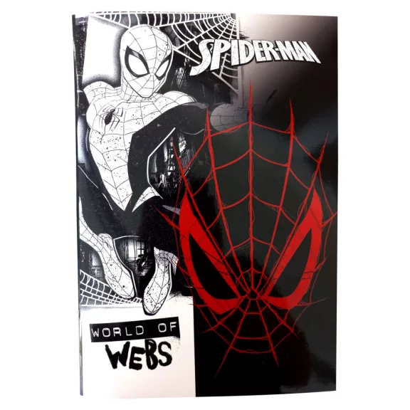 Pókember World of Webs B/5 vonalas füzet 40 lapos Pókember World of Webs B/5 vonalas füzet 40 lapos