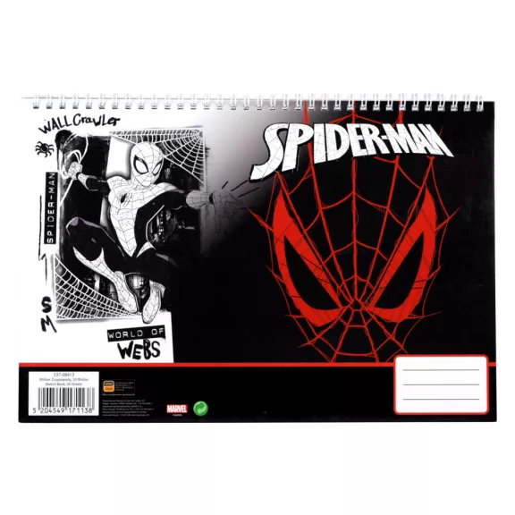 Pókember World of Webs A/4 spirál vázlatfüzet, 30 lapos Pókember World of Webs A/4 spirál vázlatfüzet, 30 lapos
