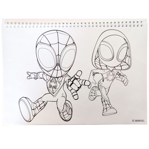 Pókember Spidey Dino-Webs A/4 spirál vázlatfüzet 40 lapos matricával