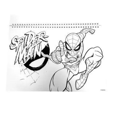  Pókember Miles Morales A/4 spirál vázlatfüzet 40 lapos matricával