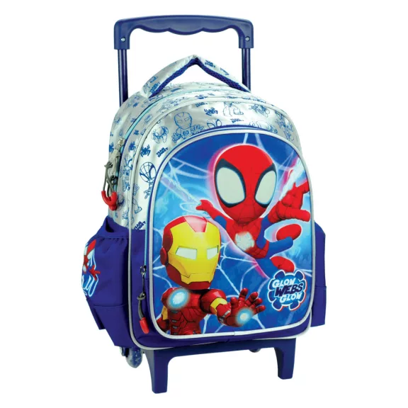 Pókember Spidey Glow gurulós ovis hátizsák, táska 30 cm Pókember Spidey Glow gurulós ovis hátizsák, táska 30 cm