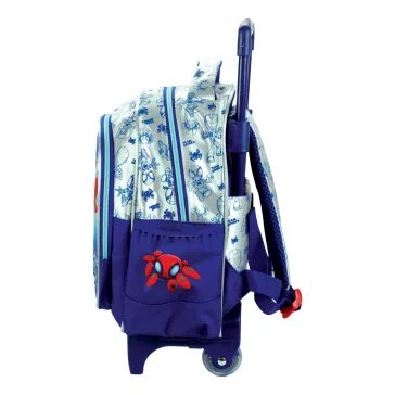 Pókember Spidey Glow gurulós ovis hátizsák, táska 30 cm