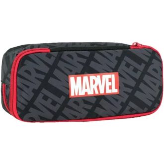 Marvel Black 2 rekeszes tolltartó 26 cm