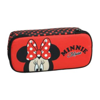 Disney Minnie Red Dots 2 rekeszes tolltartó 26 cm