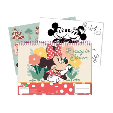   Disney Minnie Nomadic Spirit A/4 spirál vázlatfüzet 40 lapos matricával