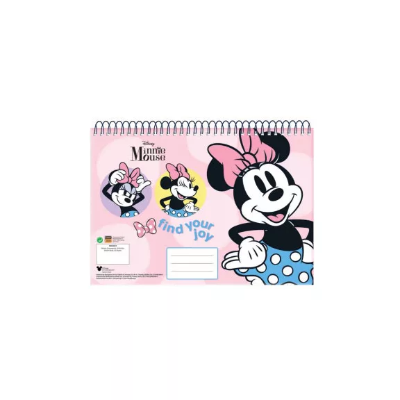 Disney Minnie Joy A/4 spirál vázlatfüzet 30 lapos Disney Minnie Joy A/4 spirál vázlatfüzet 30 lapos