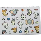 Disney Classics Animals A/4 spirál vázlatfüzet 40 lapos matricával Disney Classics Animals A/4 spirál vázlatfüzet 40 lapos matricával