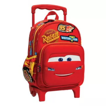   Disney Verdák Piston Cup gurulós ovis hátizsák, táska 30 cm