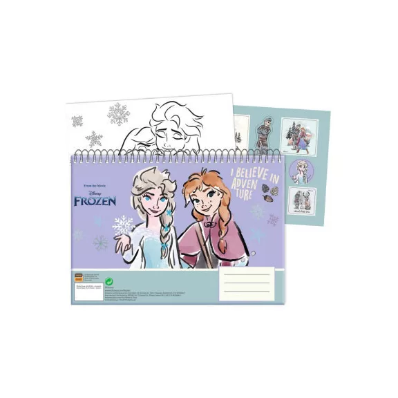 Disney Jégvarázs Adventure A/4 spirál vázlatfüzet 40 lapos matricával Disney Jégvarázs Adventure A/4 spirál vázlatfüzet 40 lapos matricával