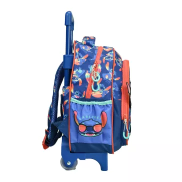   Disney Lilo és Stitch, A csillagkutya Chillin' gurulós ovis hátizsák, táska 30 cm