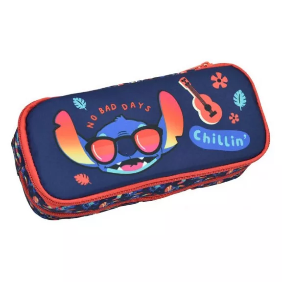 Disney Lilo és Stitch, A csillagkutya Chillin' 2 rekeszes tolltartó 23,5 cm Disney Lilo és Stitch, A csillagkutya Chillin' 2 rekeszes tolltartó 23,5 cm