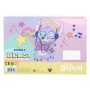 Disney Lilo és Stitch, A csillagkutya Blast A/4 spirál vázlatfüzet 40 lapos matricával Disney Lilo és Stitch, A csillagkutya Blast A/4 spirál vázlatfüzet 40 lapos matricával
