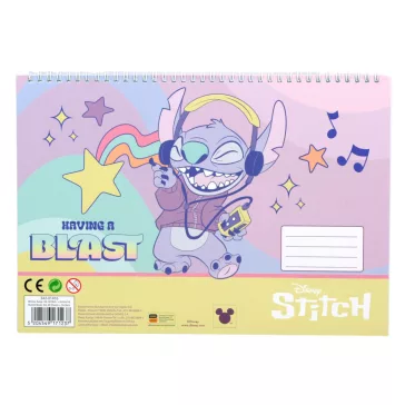   Disney Lilo és Stitch, A csillagkutya Blast A/4 spirál vázlatfüzet 40 lapos matricával