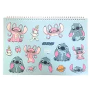 Disney Lilo és Stitch, A csillagkutya Universe A/4 spirál vázlatfüzet 40 lapos matricával
