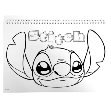  Disney Lilo és Stitch, A csillagkutya Universe A/4 spirál vázlatfüzet 40 lapos matricával