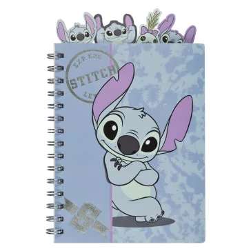   Disney Lilo és Stitch, A csillagkutya Brush It Out A5 notesz, jegyzetfüzet regiszterekkel