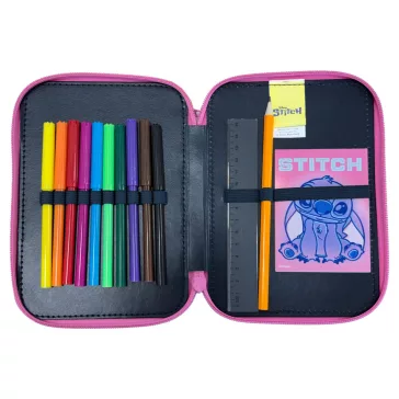   Disney Lilo és Stitch, A csillagkutya Scrapbook tolltartó töltött 2 emeletes