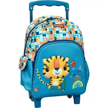   Fisher-Price Animals Tiger gurulós ovis hátizsák, táska 30 cm