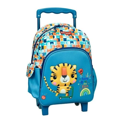 Fisher-Price Animals Tiger gurulós ovis hátizsák, táska 30 cm