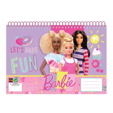 Barbie Happy Thoughts A/4 spirál vázlatfüzet, 30 lapos