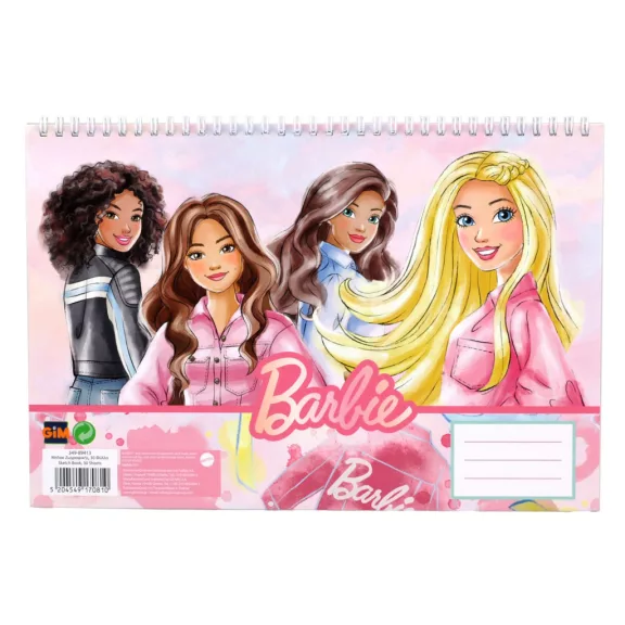 Barbie Paints A/4 spirál vázlatfüzet, 30 lapos Barbie Paints A/4 spirál vázlatfüzet, 30 lapos