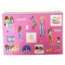 Barbie Paints A/4 spirál vázlatfüzet 40 lapos matricával Barbie Paints A/4 spirál vázlatfüzet 40 lapos matricával
