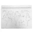 Barbie Ballerina A/4 spirál vázlatfüzet 40 lapos matricával Barbie Ballerina A/4 spirál vázlatfüzet 40 lapos matricával