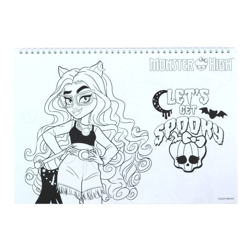 Monster High Crew A/4 spirál vázlatfüzet 40 lapos matricával