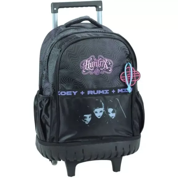 K-pop Démonvadászok Black prémium gurulós iskolatáska, táska 46 cm K-pop Démonvadászok Black prémium gurulós iskolatáska, táska 46 cm