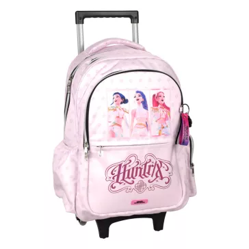  K-pop Démonvadászok Pink gurulós iskolatáska, táska 46 cm