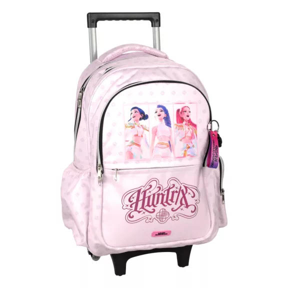 K-pop Démonvadászok Pink gurulós iskolatáska, táska 46 cm K-pop Démonvadászok Pink gurulós iskolatáska, táska 46 cm