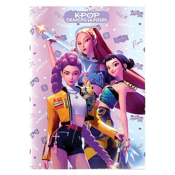 K-pop Démonvadászok Hunters A4 vonalas füzet 50 lapos K-pop Démonvadászok Hunters A4 vonalas füzet 50 lapos