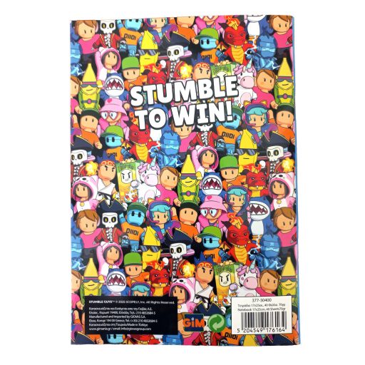 Stumble Guys Race B/5 vonalas füzet 40 lapos